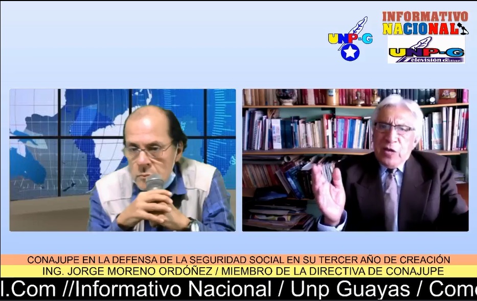 captura 18.11.2021 Informativo Nacional César Prieto y Jorge Moreno Ordóñez