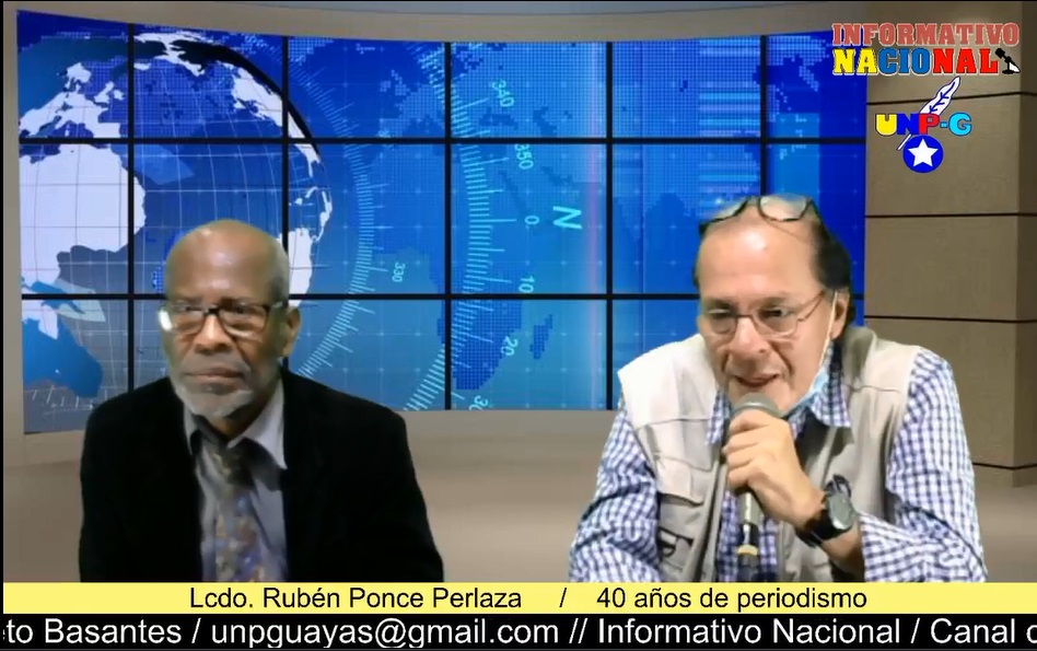 captura Informativo Nacional 13.01.2022 cesar prieto y ruben ponce perlaza